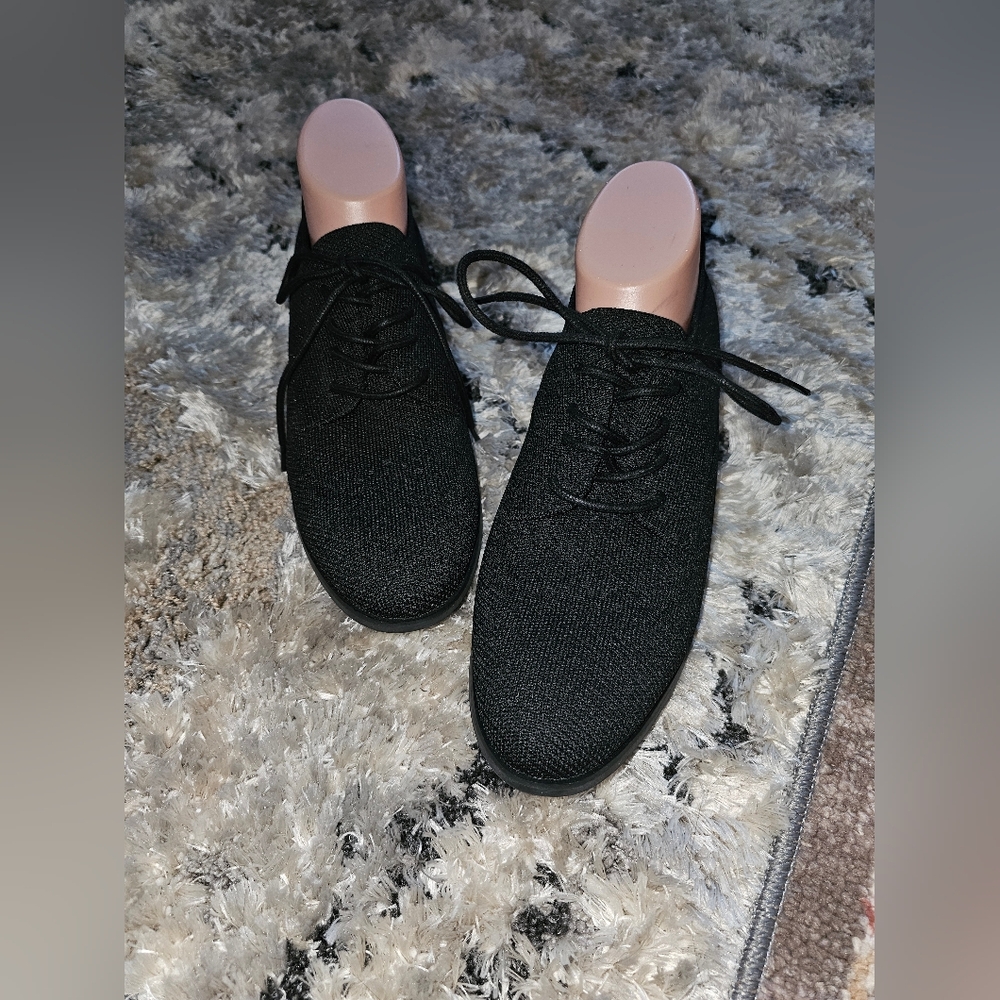 VIVAIA NEW!! Gorgeous Black Oxfords Laceups 10/42 Knit Comfort